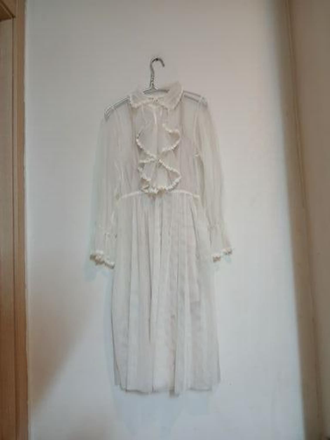 셀프 웨딩 브라이덜샤워 시스루 망사 레이스 원피스 드레스 홀복 나시 세트 상품이미지1