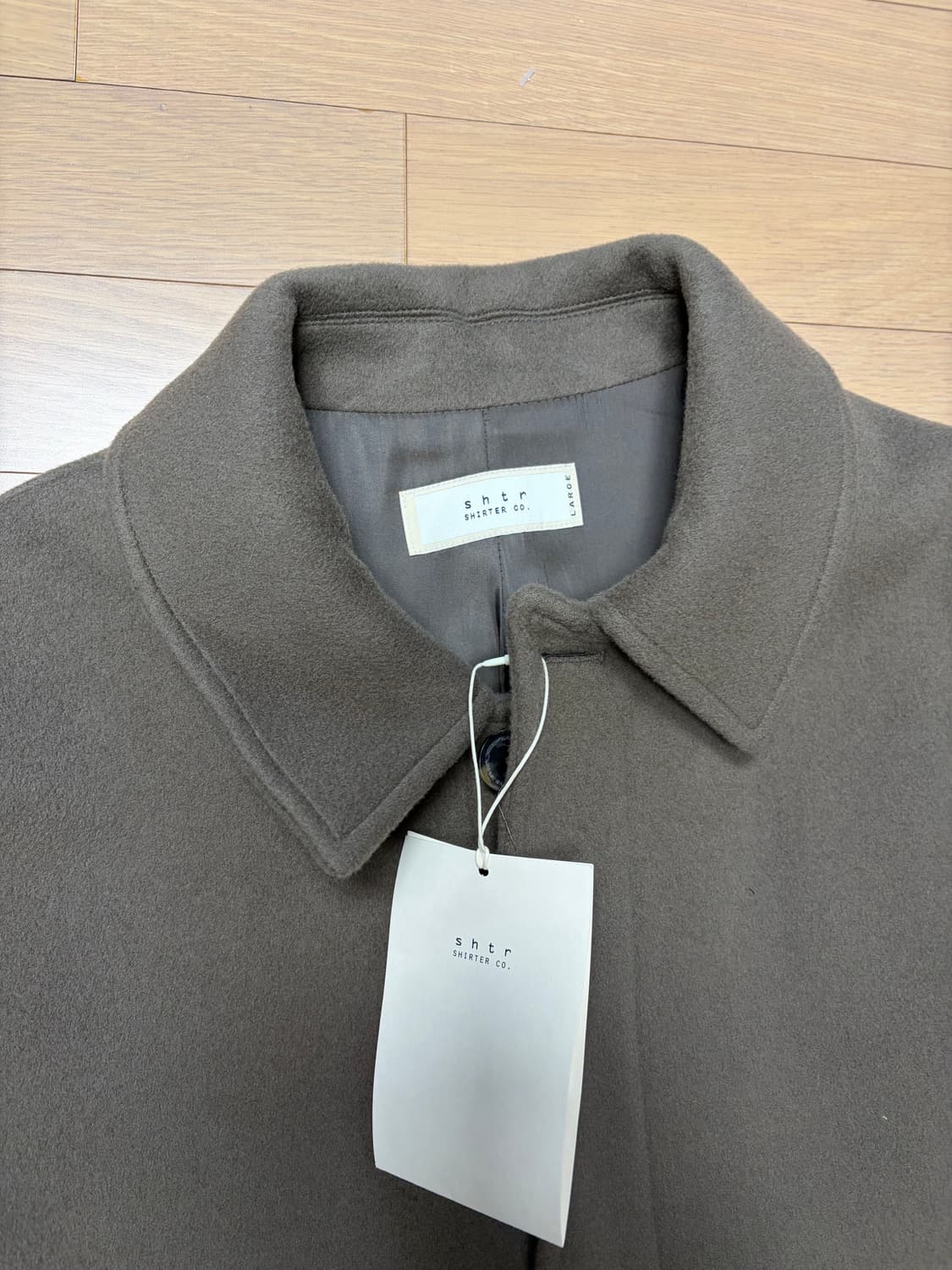 셔터 울 발마칸 코트 (새상품) L사이즈 상품이미지2