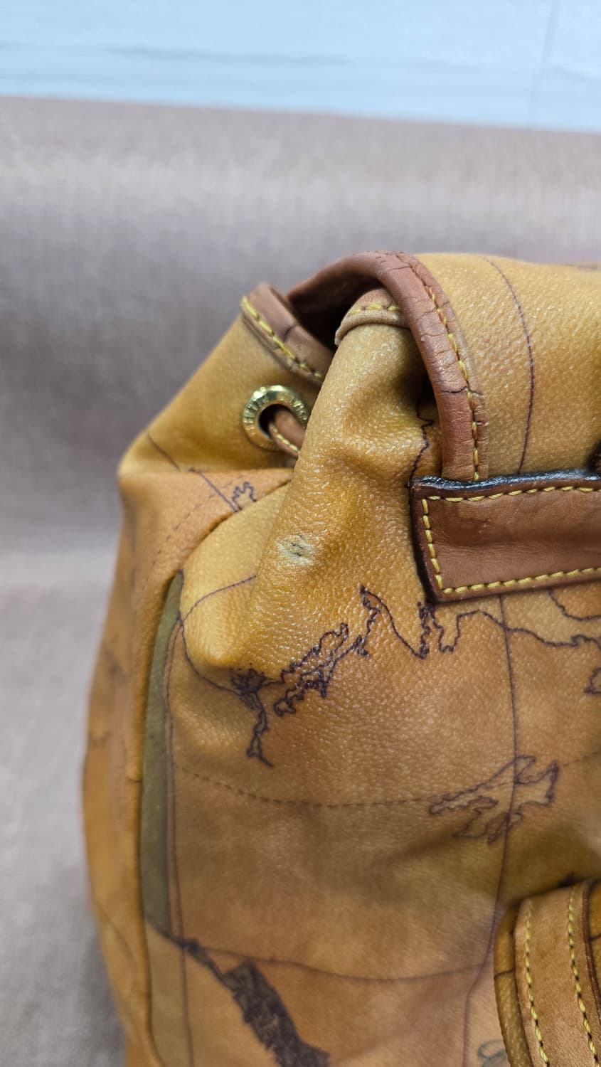 정품] 프리마클라쎄 알비에로 마르티니 세계지도 빈티지 백팩 상품이미지7