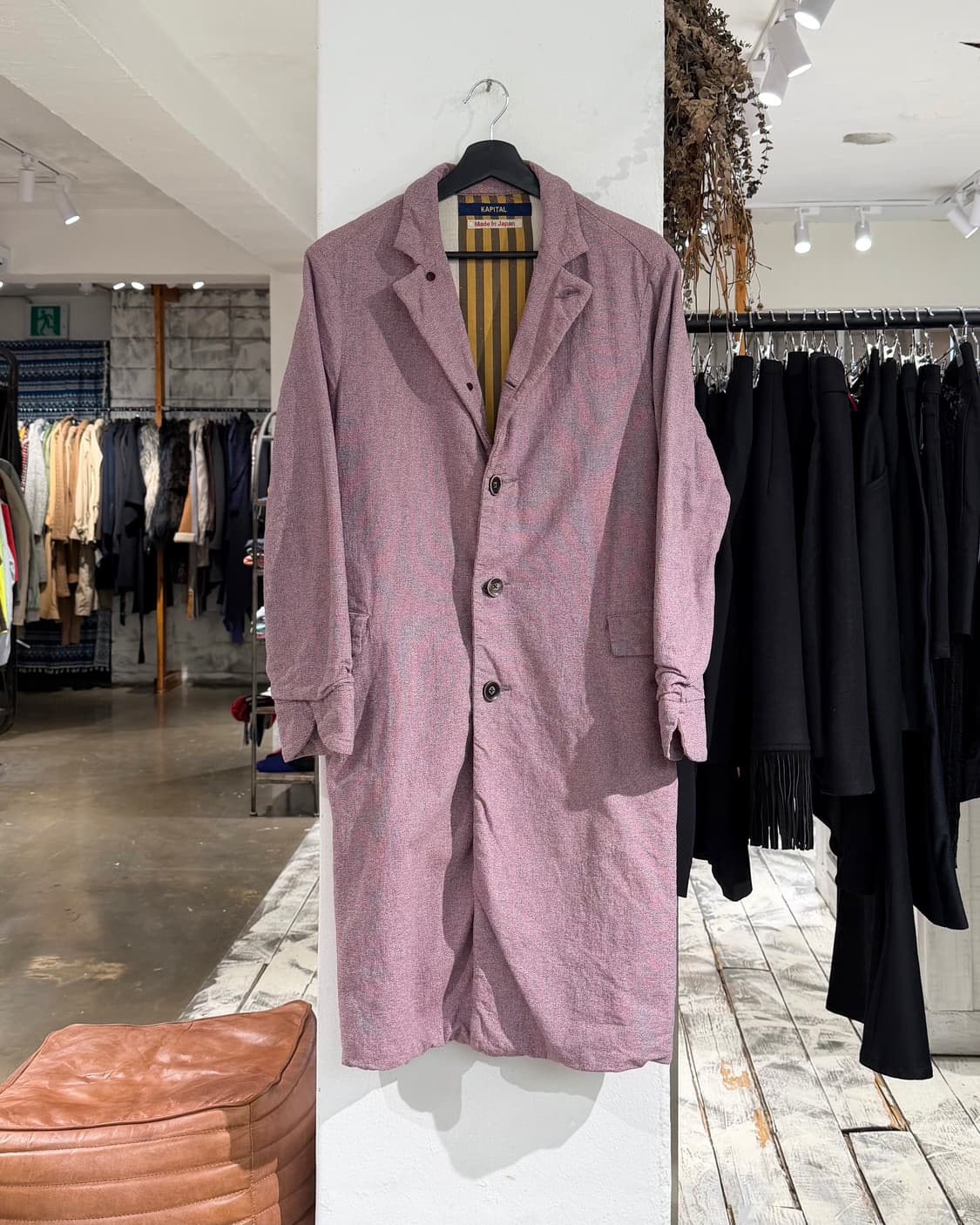 캐피탈 핑크 코듀로이 카라 코트 상품이미지2