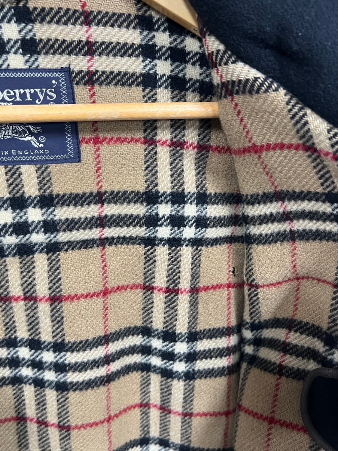 버버리 안감 체크 후드 떡볶이 코트 더플 코트 상품이미지9