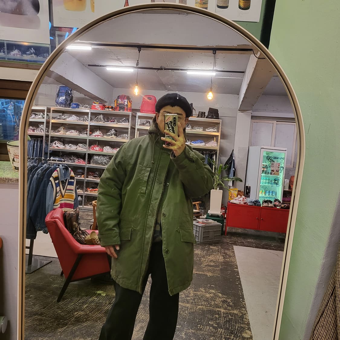 90s JAPAN UNIQLO 후드 야상 자켓 (XL) 상품이미지2