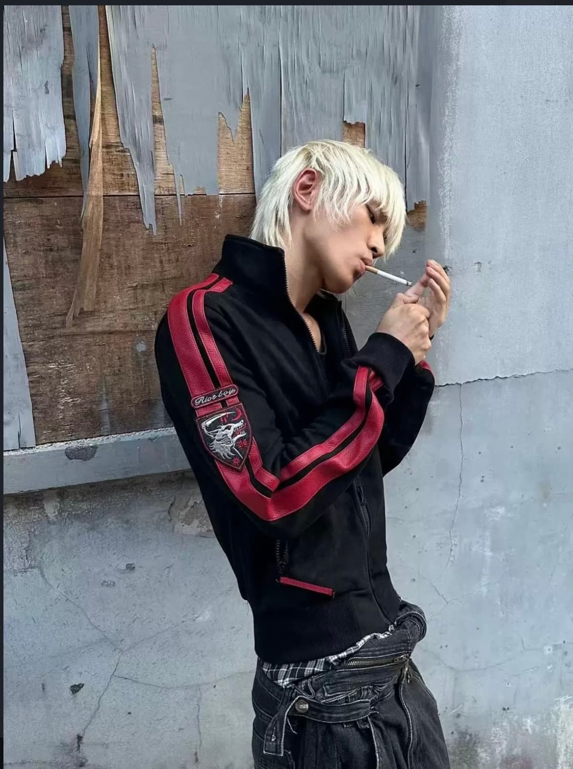 Black Red Wolf Jacket 상품이미지1