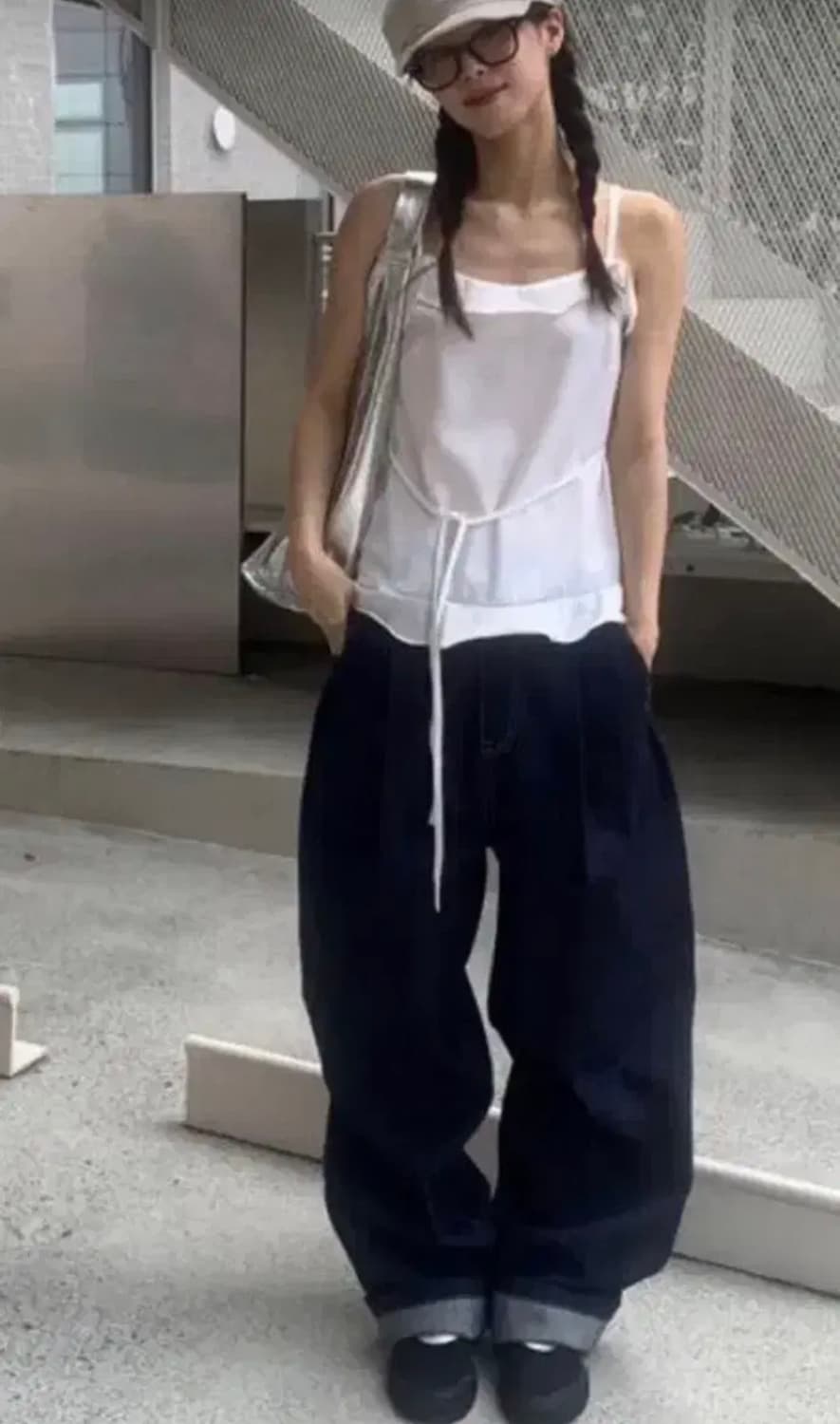 릿킴 생지 데님팬츠 PINTUCK RAW JEANS Blue 상품이미지1