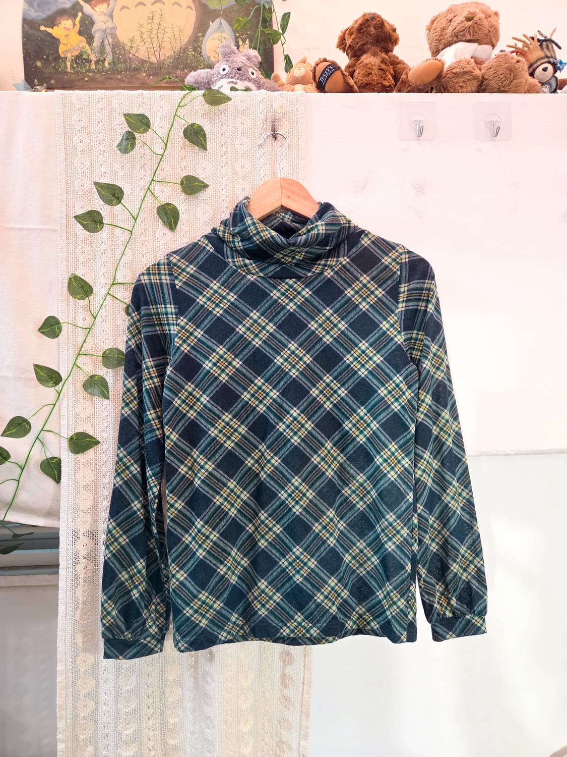 너드 체크 목폴라 슬리브 상품이미지1