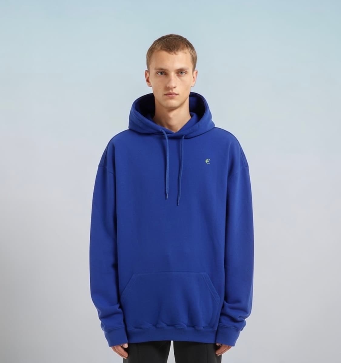 XXS/ 베트멍 블루 유로 오버 후드티 상품이미지1