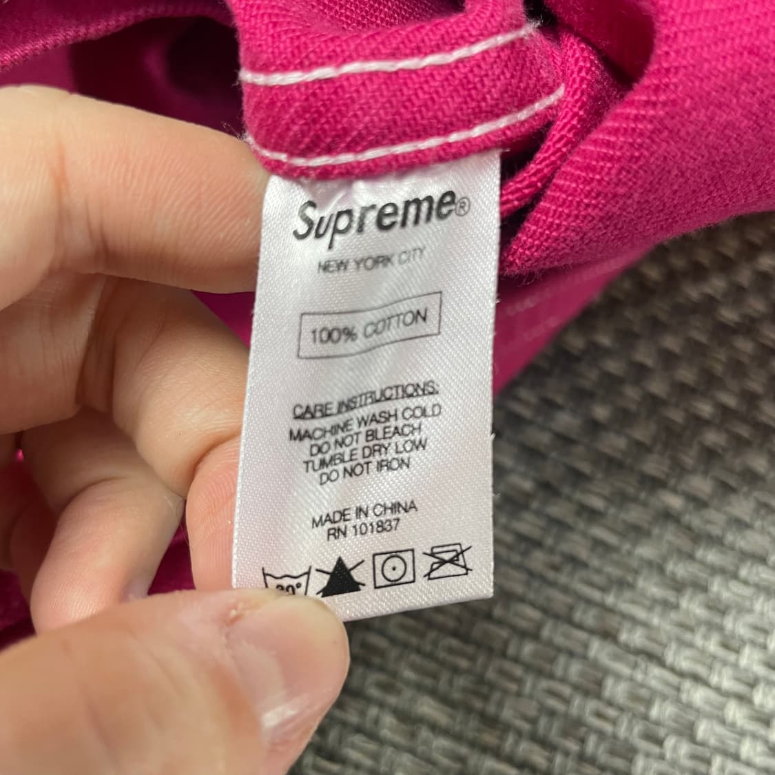 슈프림 16FW 데님 초어 마젠타 더블포켓 자켓 L 상품이미지5