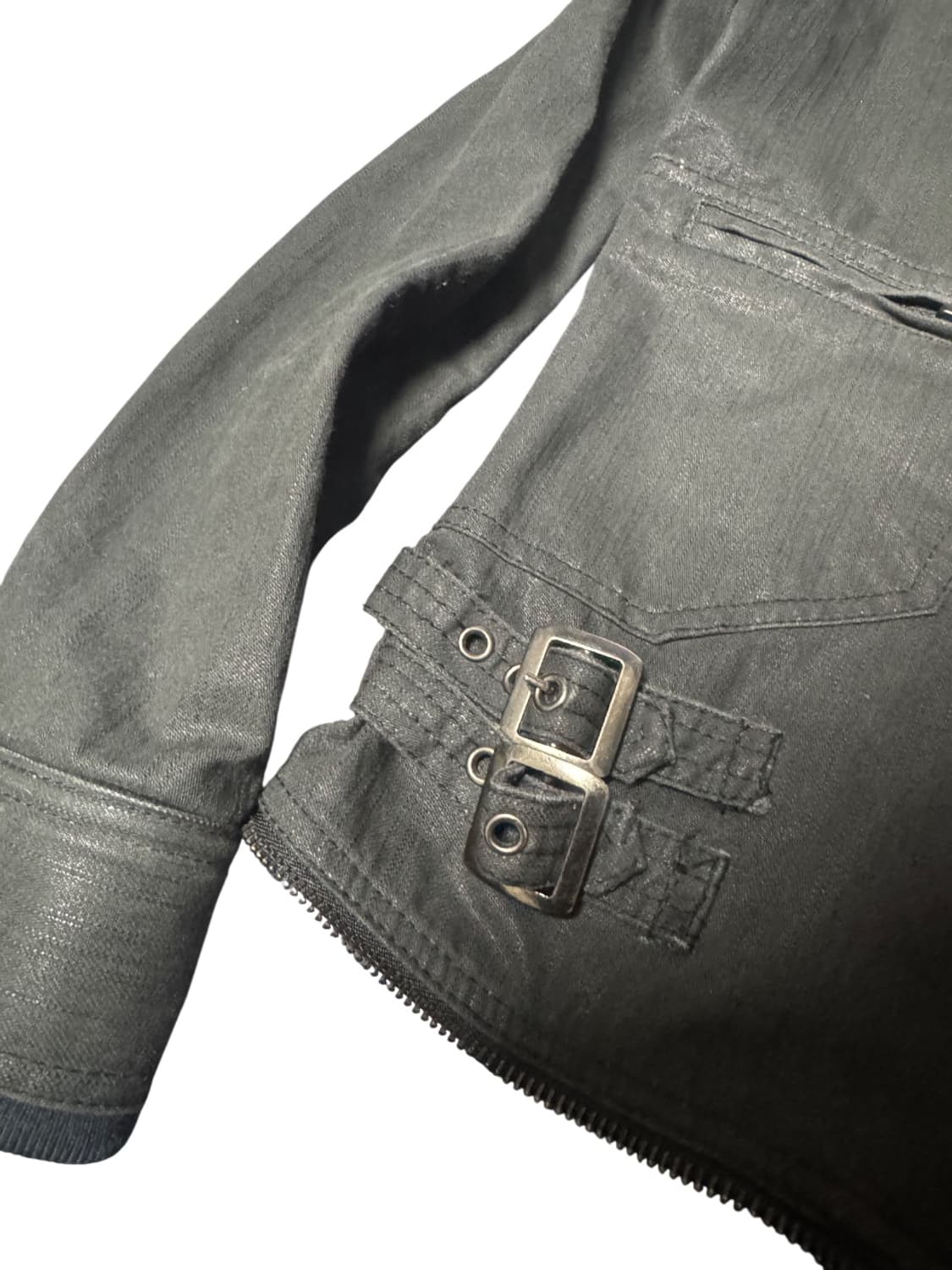 Fuga 00s rare coating rider jacket 상품이미지3