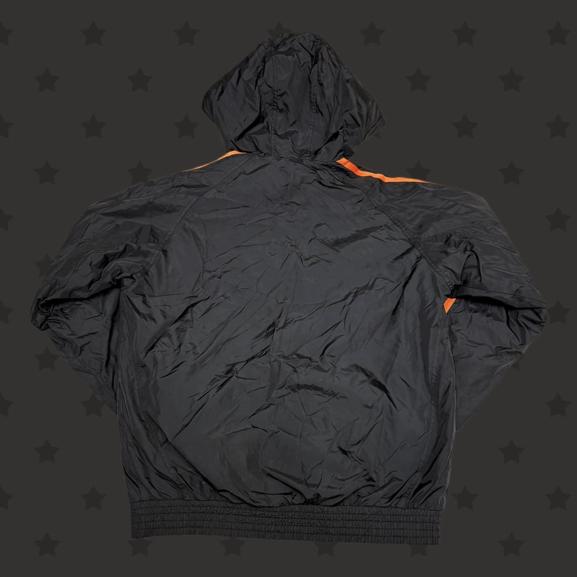 아디다스 아카이브 오렌지색 포인트 후드 블랙 패딩 상품이미지2