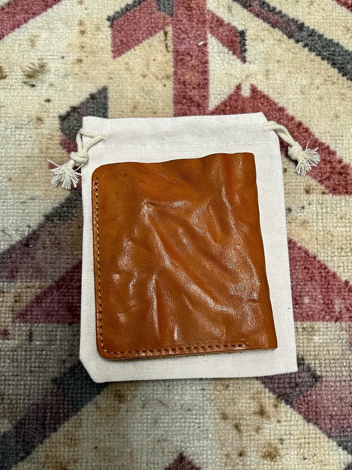 빈티지 에이징 크리즈 소가죽 슬림 반지갑  상품이미지1