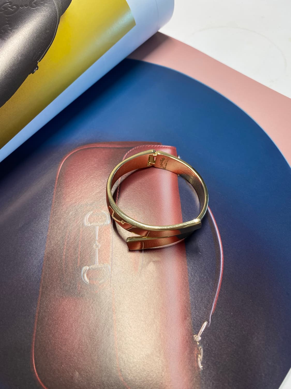 빈티지 볼드한 팔찌 뱅글 골드 상품이미지3