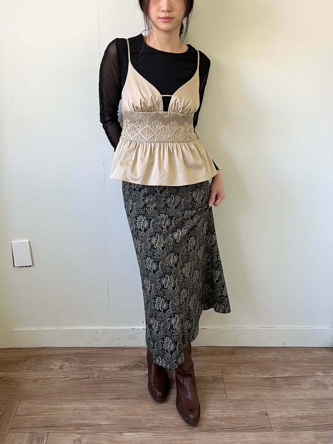 LAURA ASHLEY 실루엣 스커트 상품이미지4