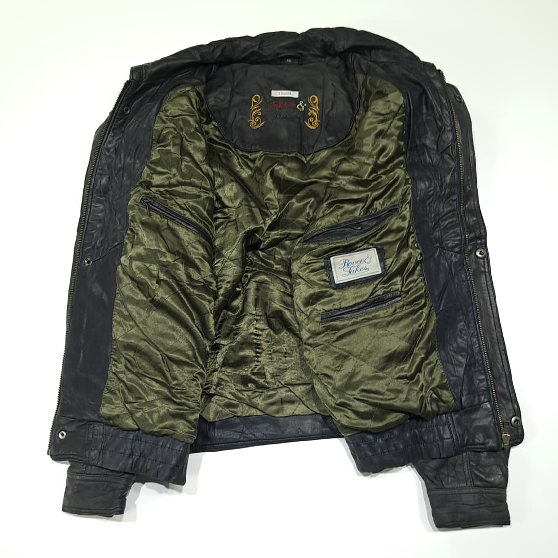 CL762 XL 로버앤레이크스 90s 양가죽 퀼팅 자켓 점퍼 상품이미지6