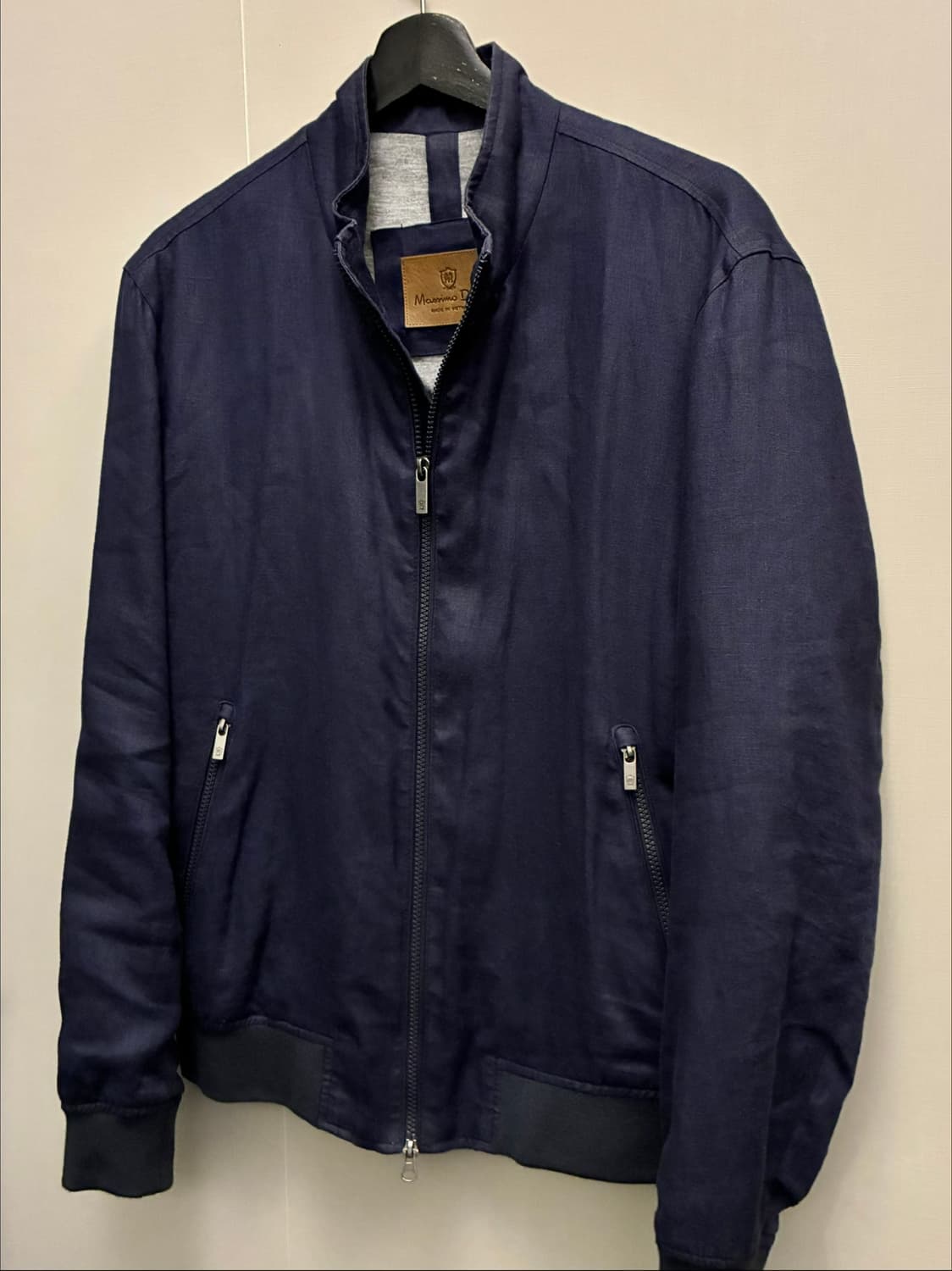 (L/100)마시모두띠 린넨 코튼 해링턴 봄버자켓 린넨자켓  마시모두띠  상품이미지2