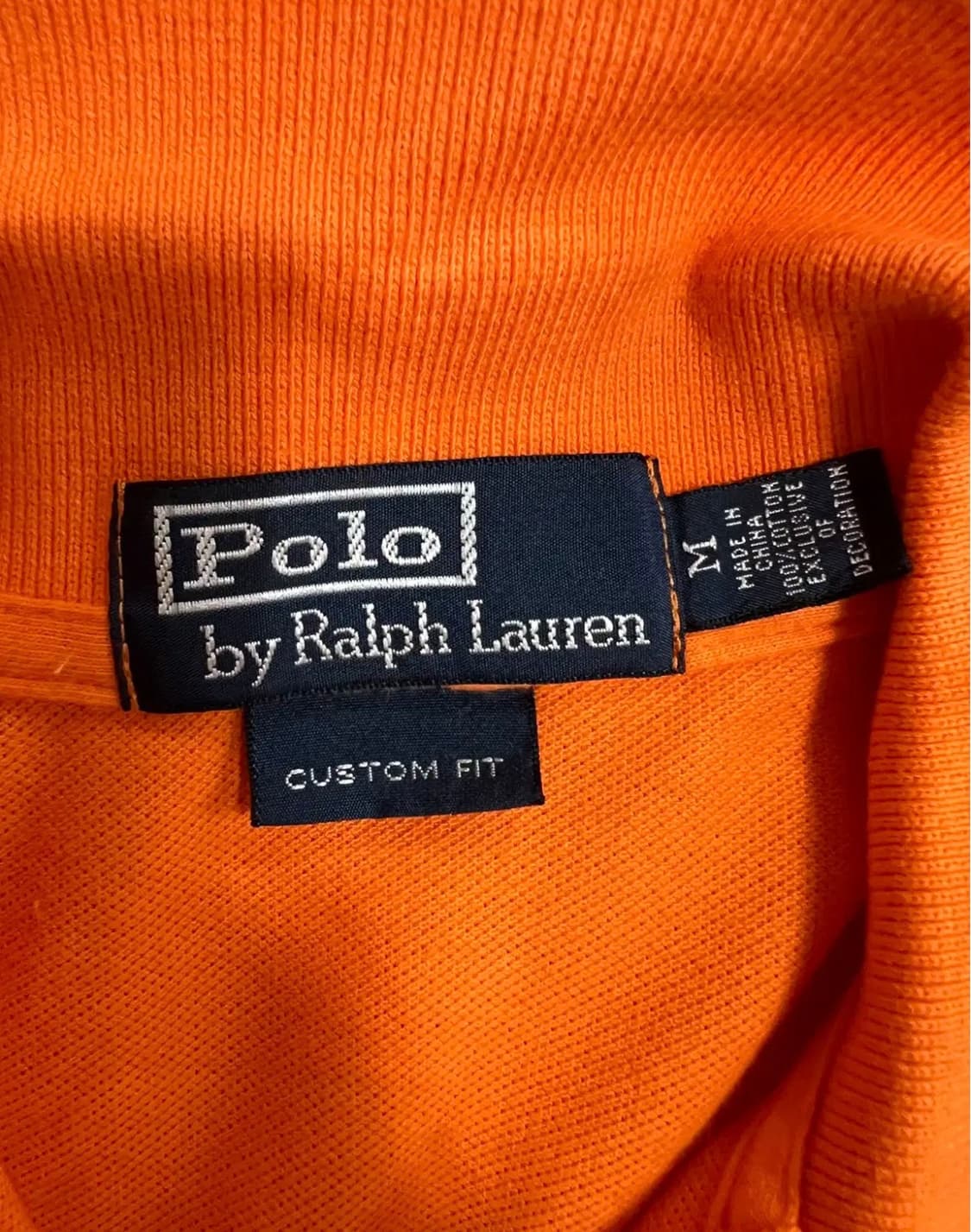 폴로랄프로렌 남성 오렌지 빅포니 PK카라반팔티셔츠 M 상품이미지6