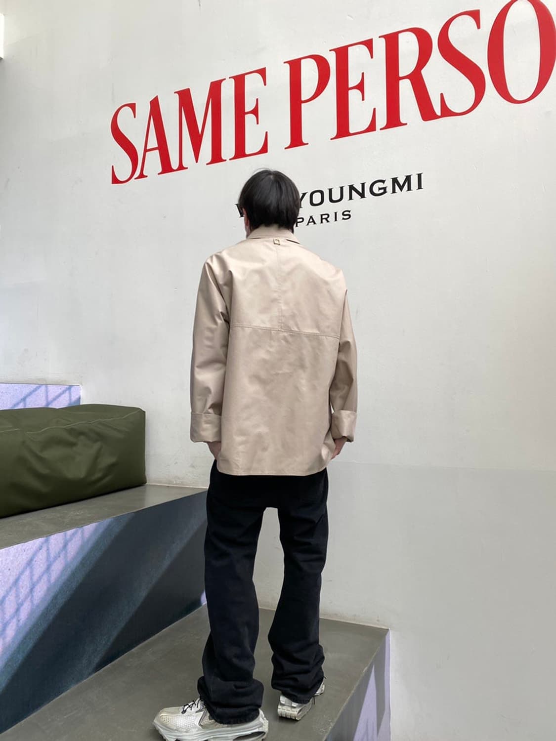 우영미 21SS 고리셔츠 베이지 52사이즈 상품이미지5