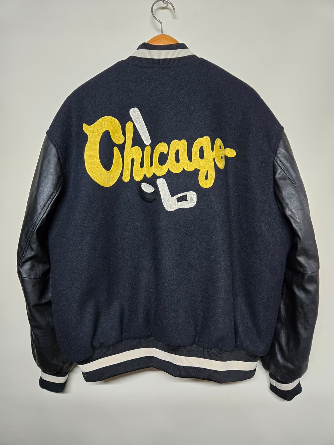 H&M 시카고 하키 레터맨 야구 점퍼 L 상품이미지2