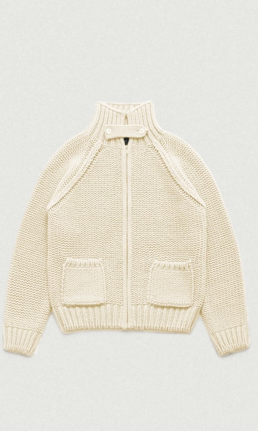 더바넷 Oversized Soap zip-up knit cardigan 상품이미지1