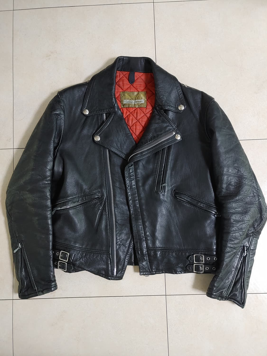 빈티지 mascot 더블라이더자켓 상품이미지1