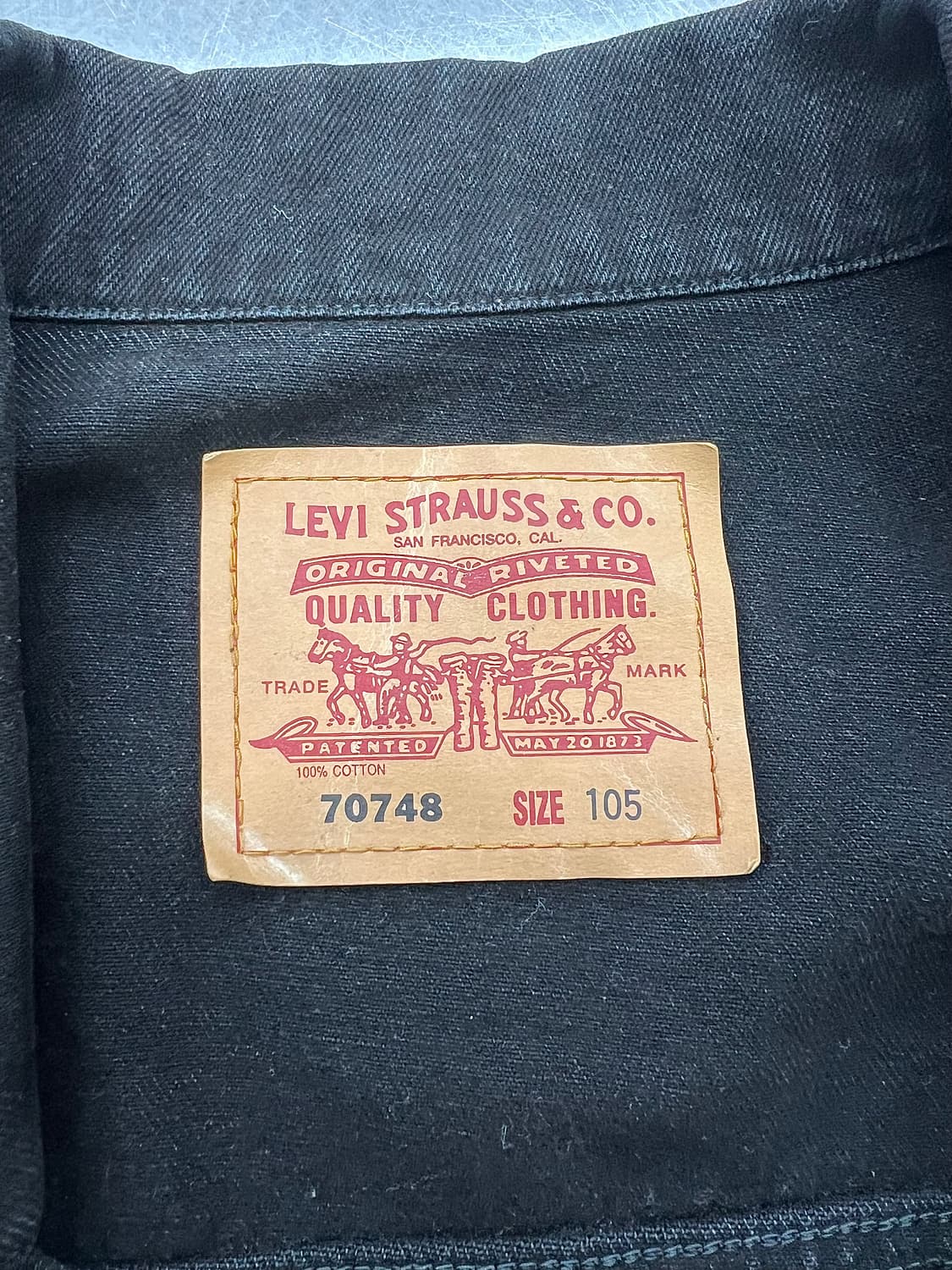 00s 리바이스 타입 3 블랙 데님 트러커 자켓 상품이미지7