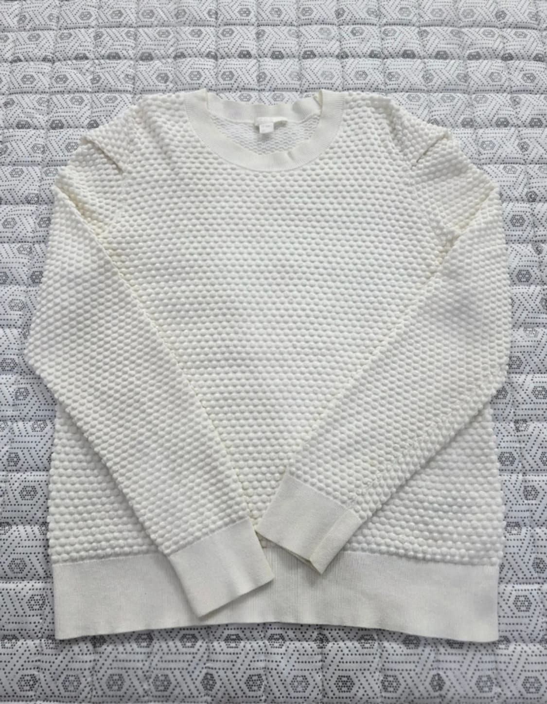 COS 코스 화이트 팝콘 니트 스웨터 ~55반 상품이미지3