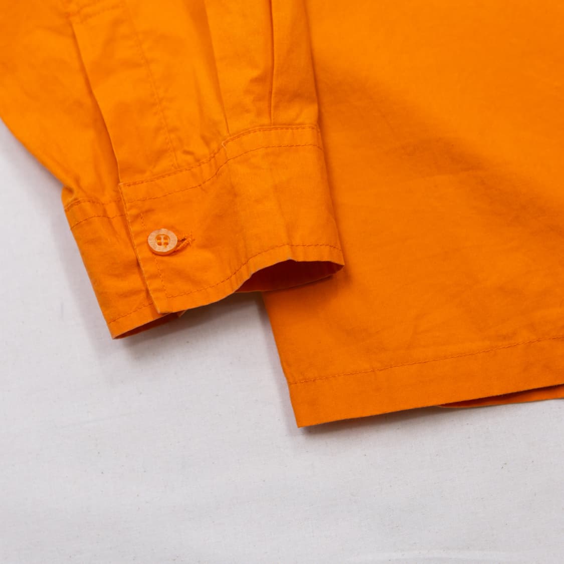 90s 스투시 오렌지 오픈 카라 셔츠 상품이미지3