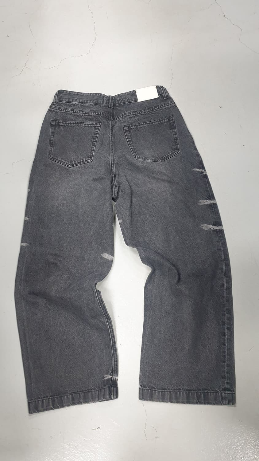 메종미네드 데미지 워싱 와이드 데님 48 상품이미지2