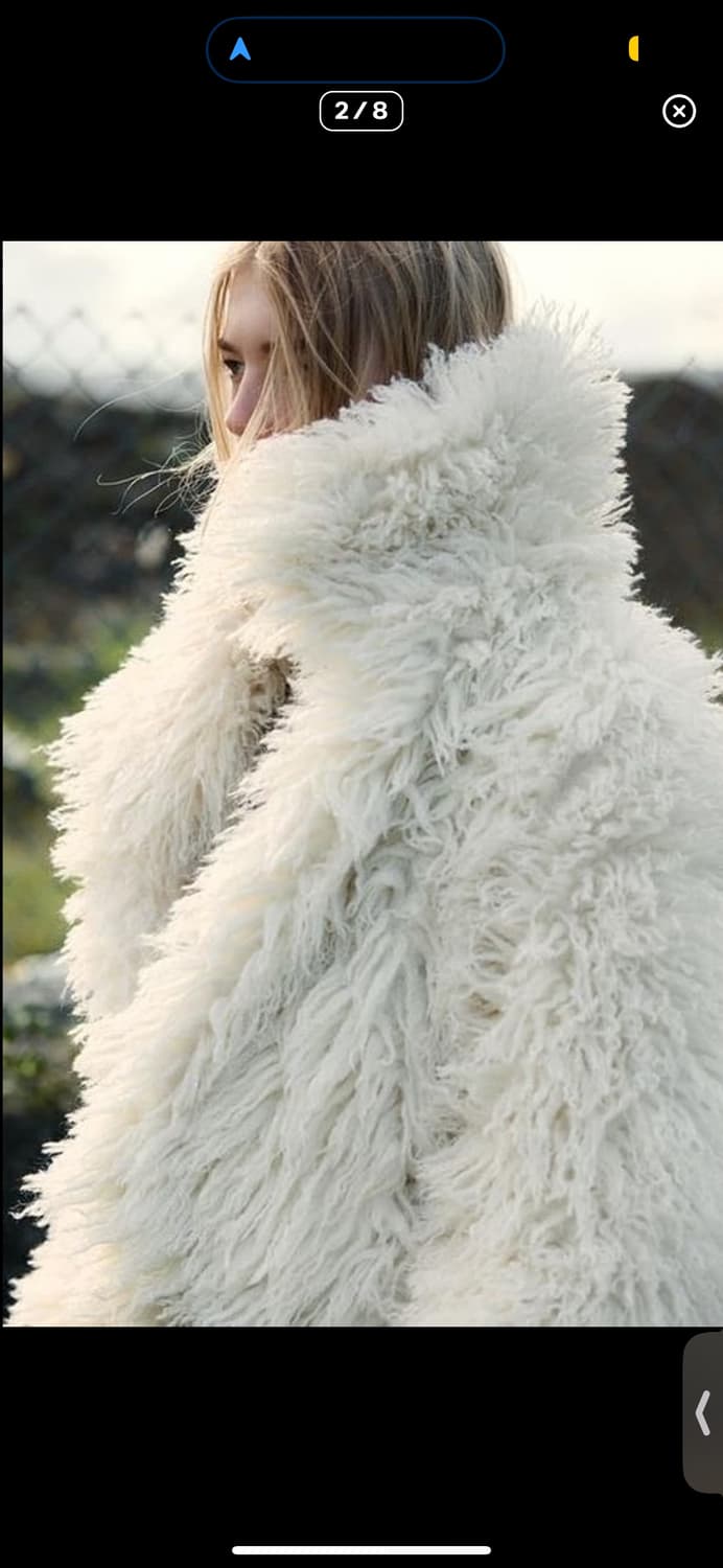 자라 아이보리 퍼자켓 새상품 상품이미지3