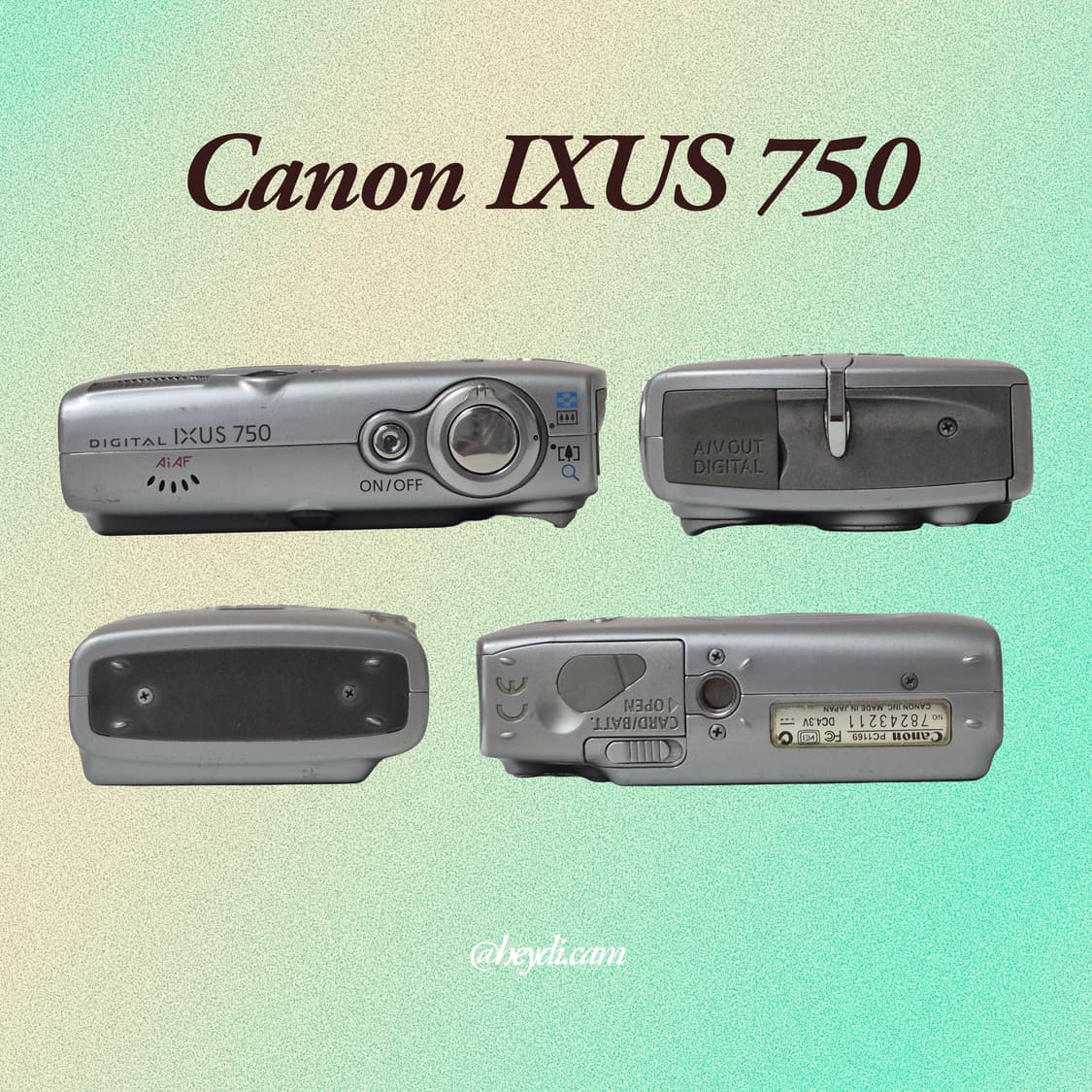 (아일릿 원희) 캐논 ixus750 IXY700 실버 상품이미지3