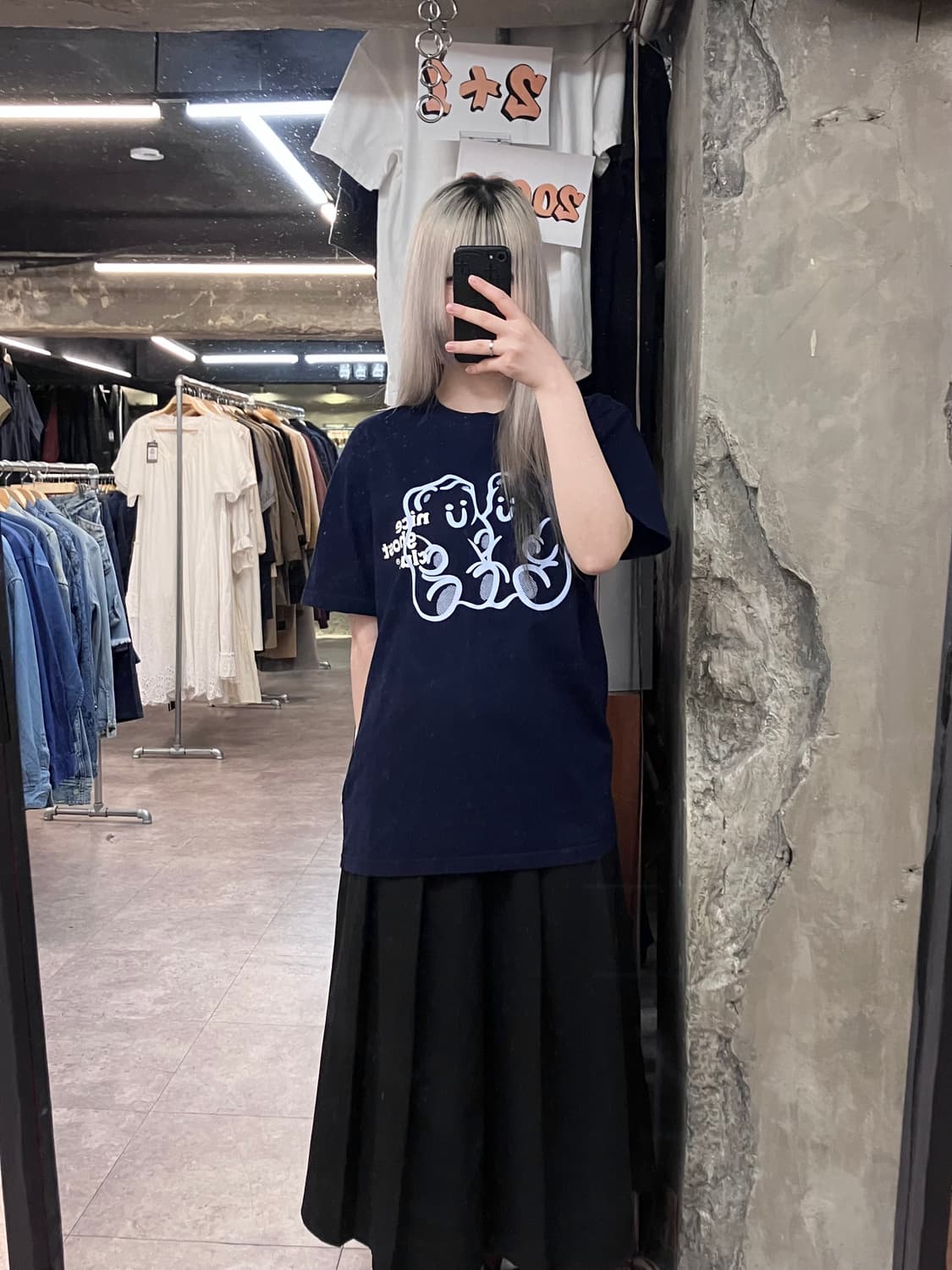 나이스고스트클럽 반팔 티셔츠 딥네이비 M #csz3888 상품이미지2