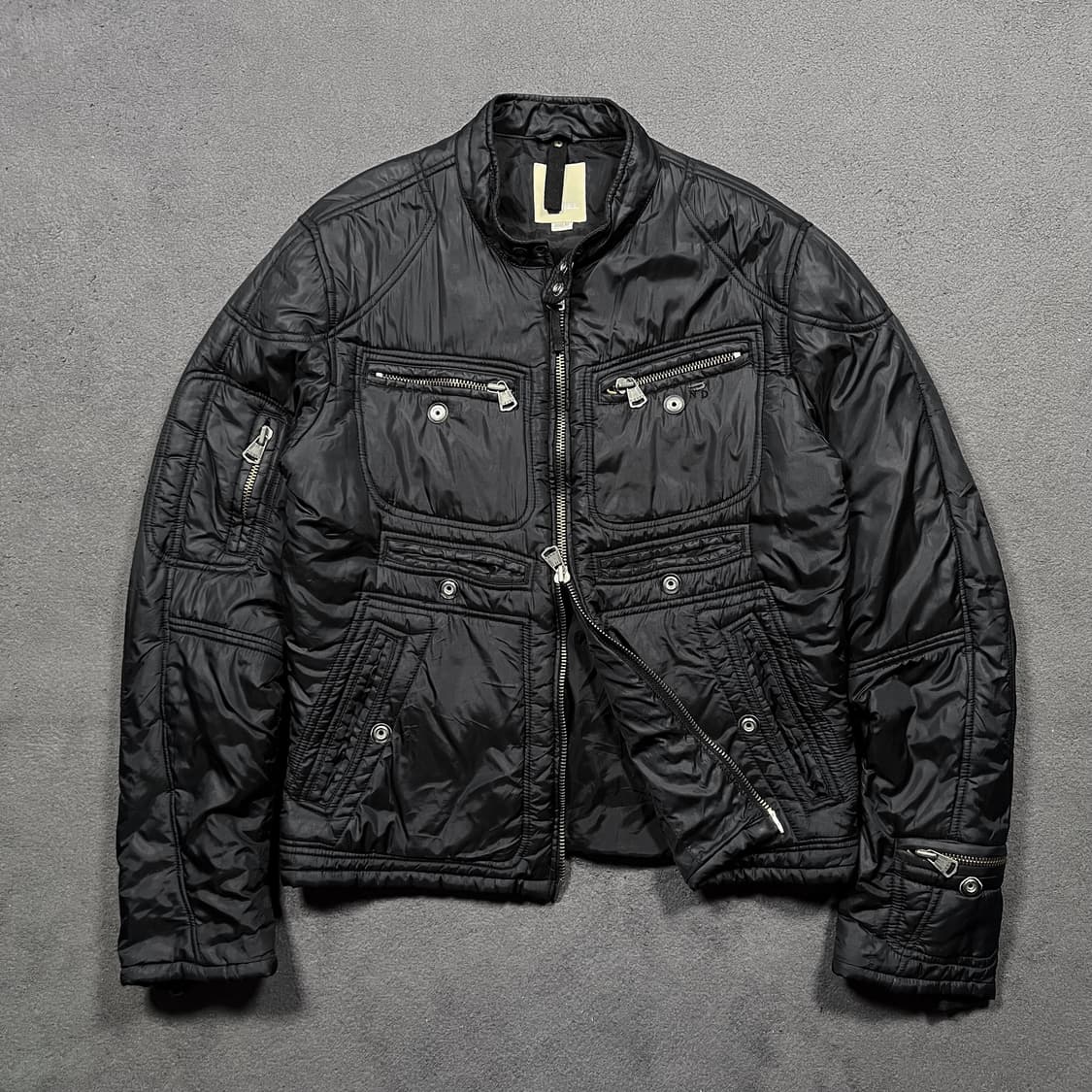 DIESEL 디젤 멀티지퍼 나일론 바이커 투웨이 자켓 상품이미지1