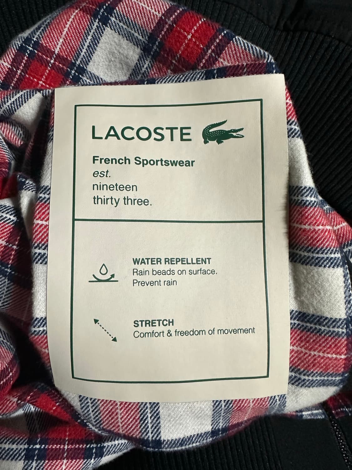 라코스테 해링턴 점퍼 블랙 52사이즈 상품이미지5