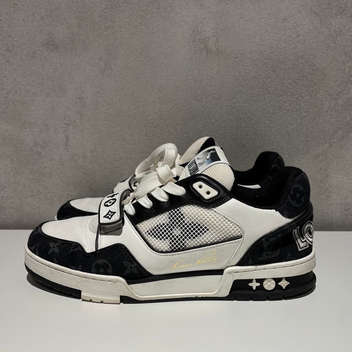 루이비통 벨크로 데님 트레이너 상품이미지2