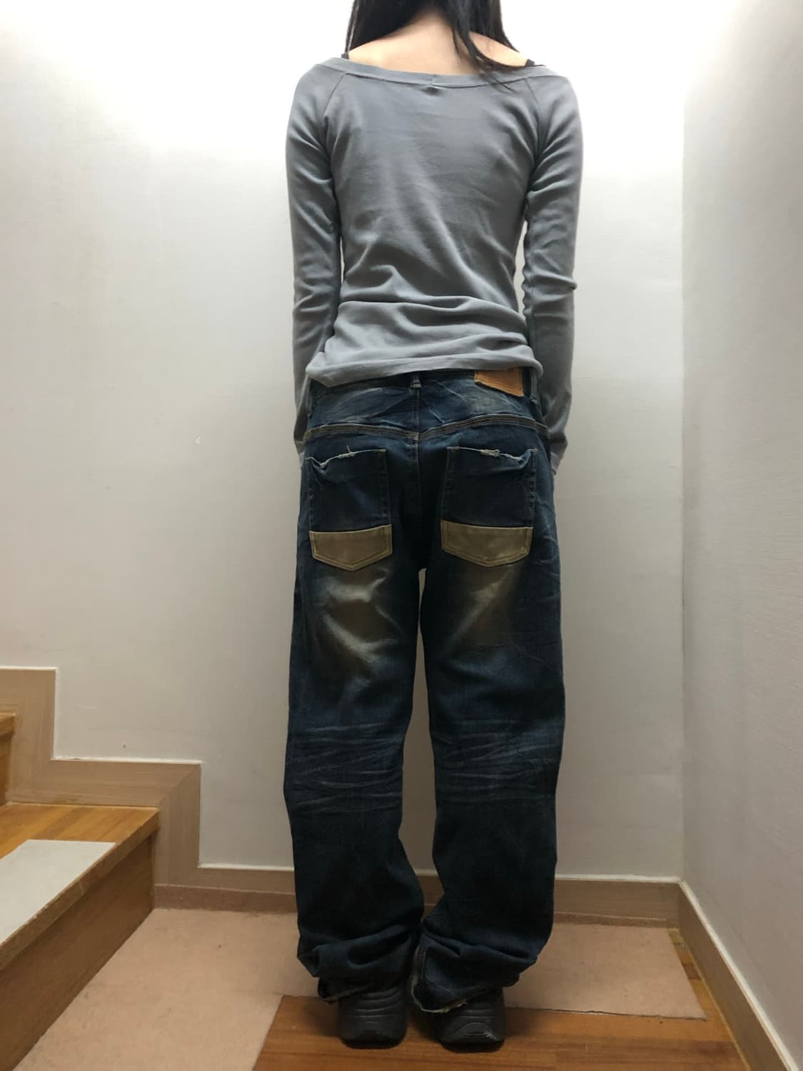 빈티지 지프 펑크 워싱 데님 팬츠 상품이미지9