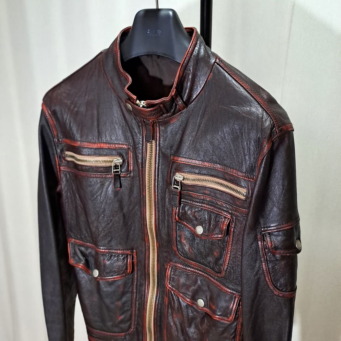 (택포) 5포켓 양가죽 워싱자켓 48 B553 상품이미지3