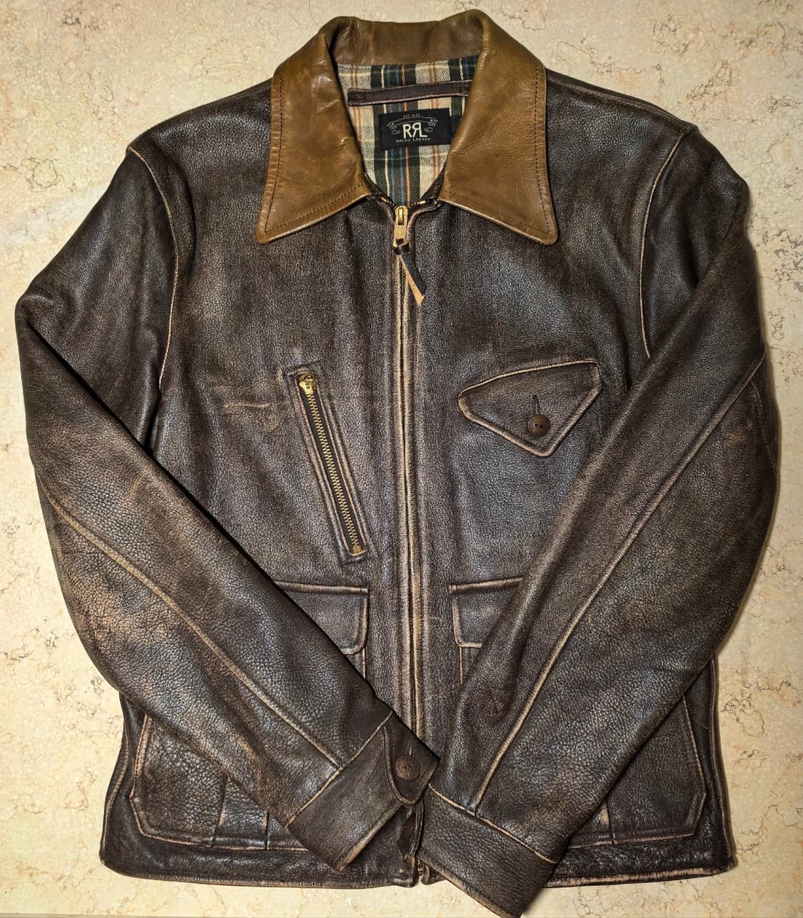 rrl 레더자켓 m.L 상품이미지1