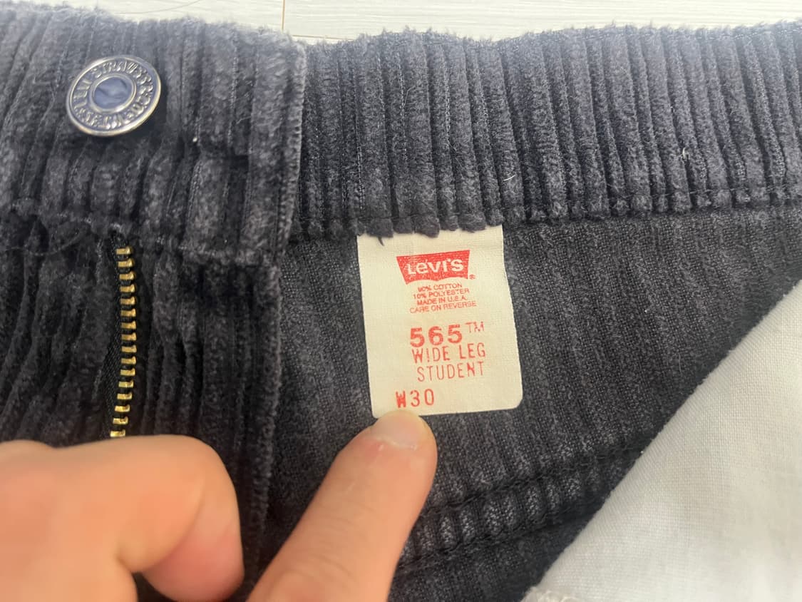 90s levis 565 wide leg student 반바지 상품이미지3