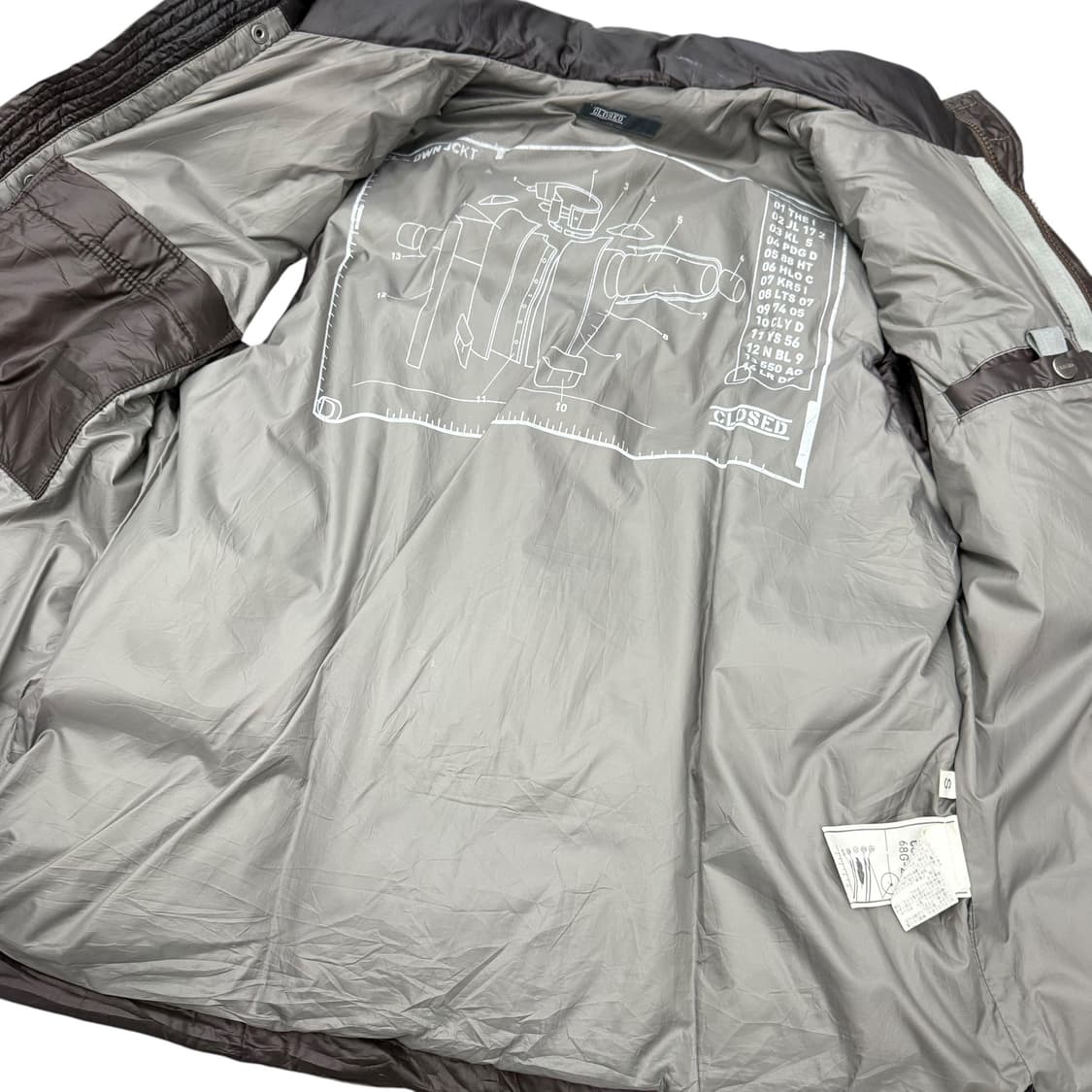 JPN closed 덕다운 브라운 투웨이 조끼패딩 상품이미지3