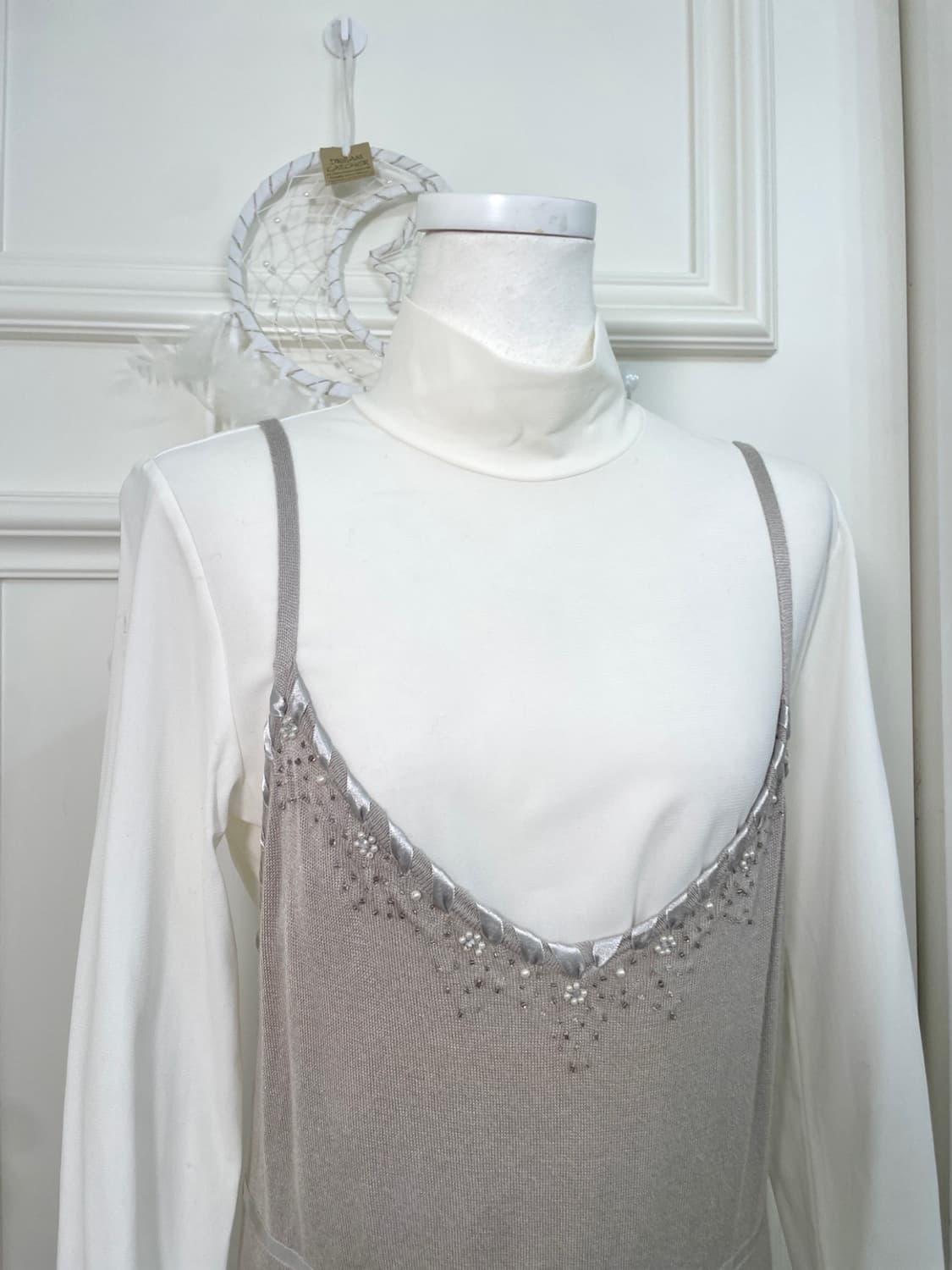 pale gray bow point mini opc&white basic 상품이미지5