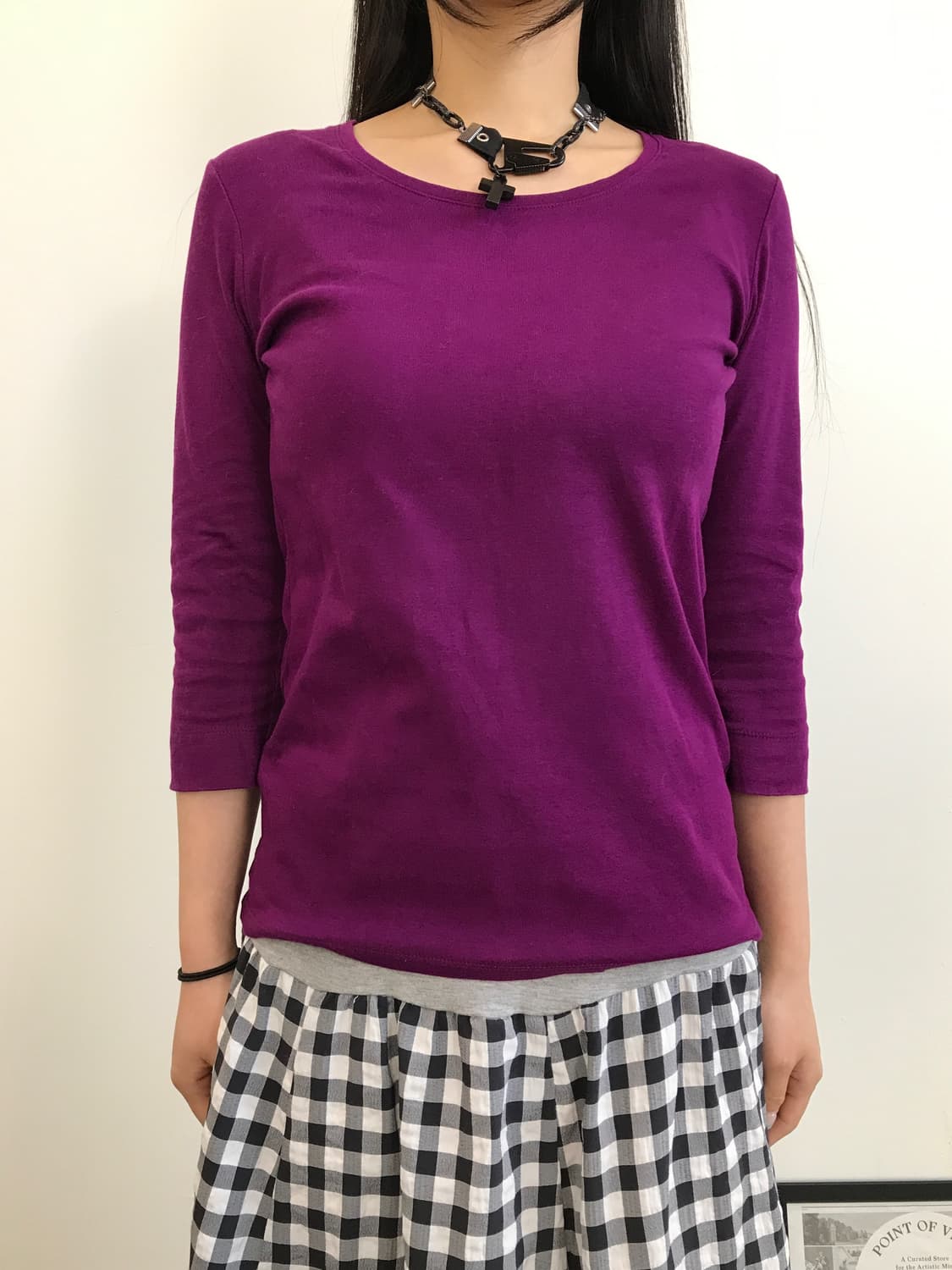 Uniqlo Purple Long Sleeve T-Shirts 상품이미지2