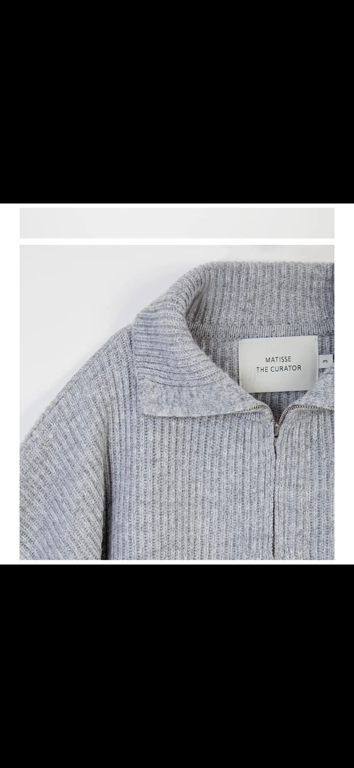 새상품) 마티스더큐레이터 하프집업 그레이 3사이즈 상품이미지2