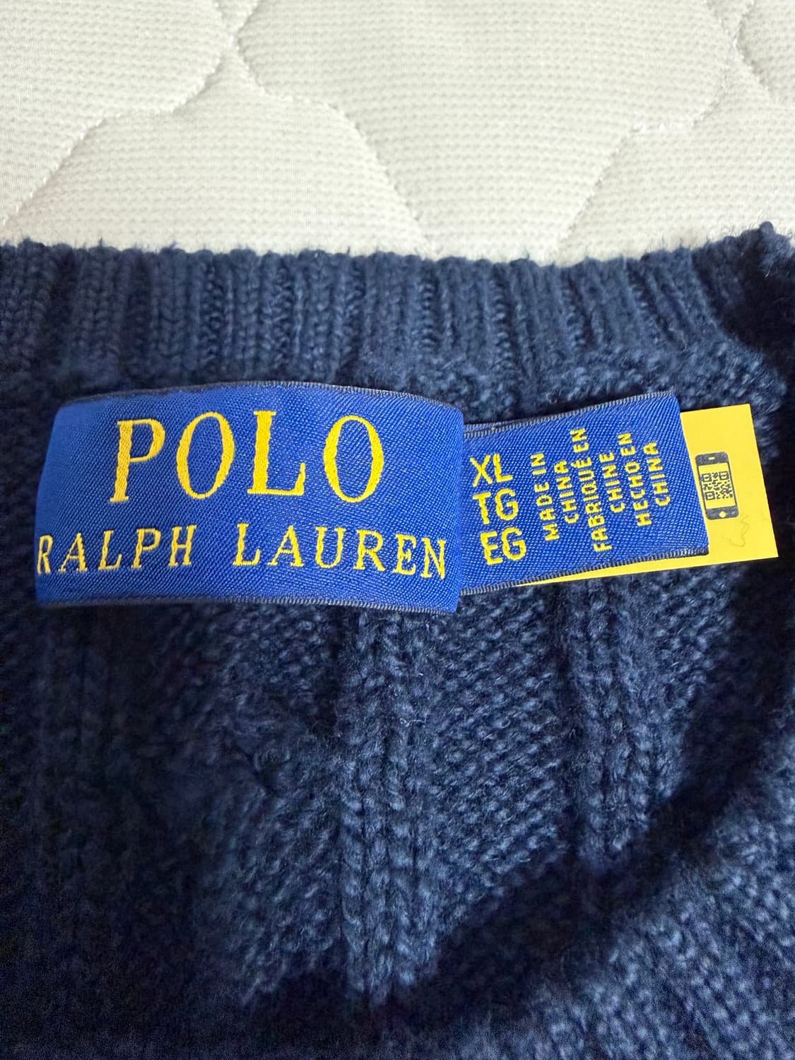 폴로 케이블 니트 네이비 정품 xl (솔드아웃 구매) 상품이미지2