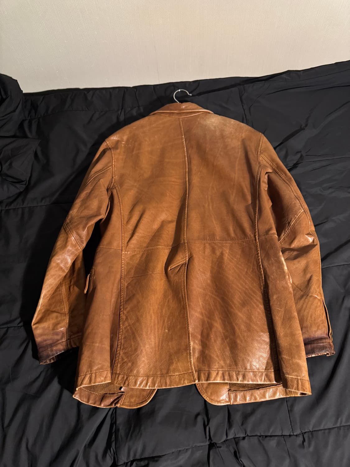 일본 빈티지 소가죽 블레이저 상품이미지5