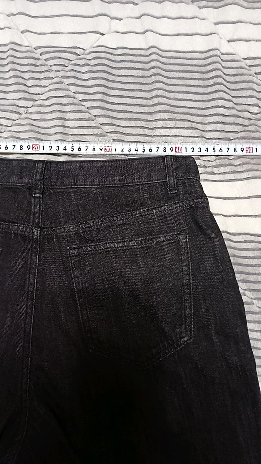 무신사 와이드 얇은데님팬츠 33인치 기장105 상품이미지6