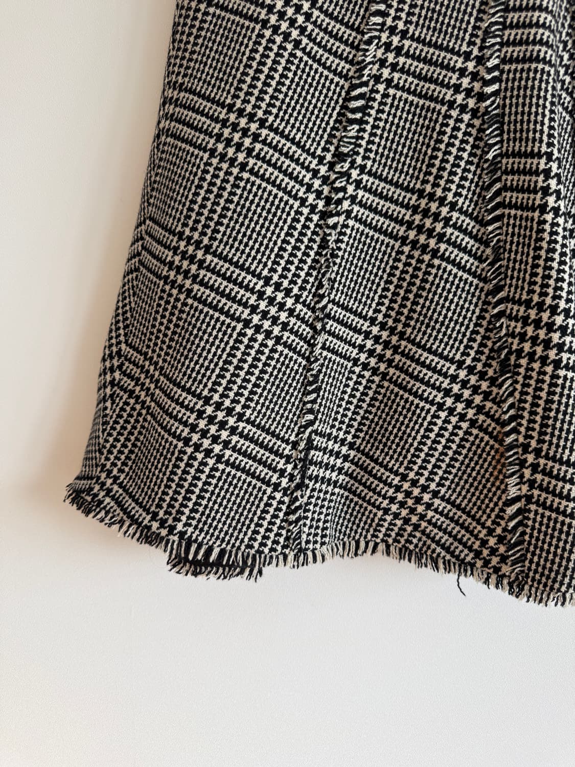 Pre owned 울 체크 스커트 상품이미지3