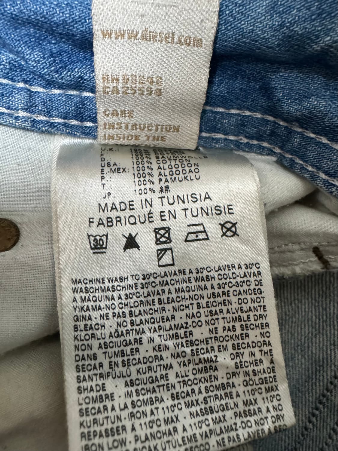 디젤 자티니 데님팬츠 상품이미지9