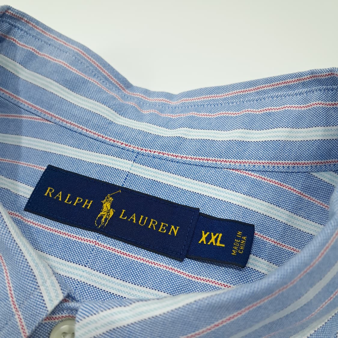 CL672 2XL 폴로 00s  멀티스트라이프 블루 셔츠 남방 상품이미지3