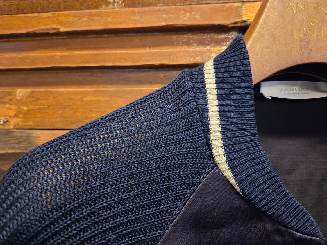 이탈리아 브랜드 자노네 니트블루종 상품이미지8