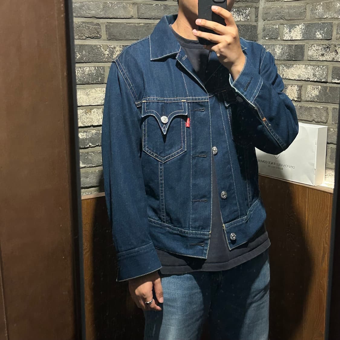 M) 리바이스 아이코닉 데님자켓 TYPE 1 진청 데님 청자켓 상품이미지8