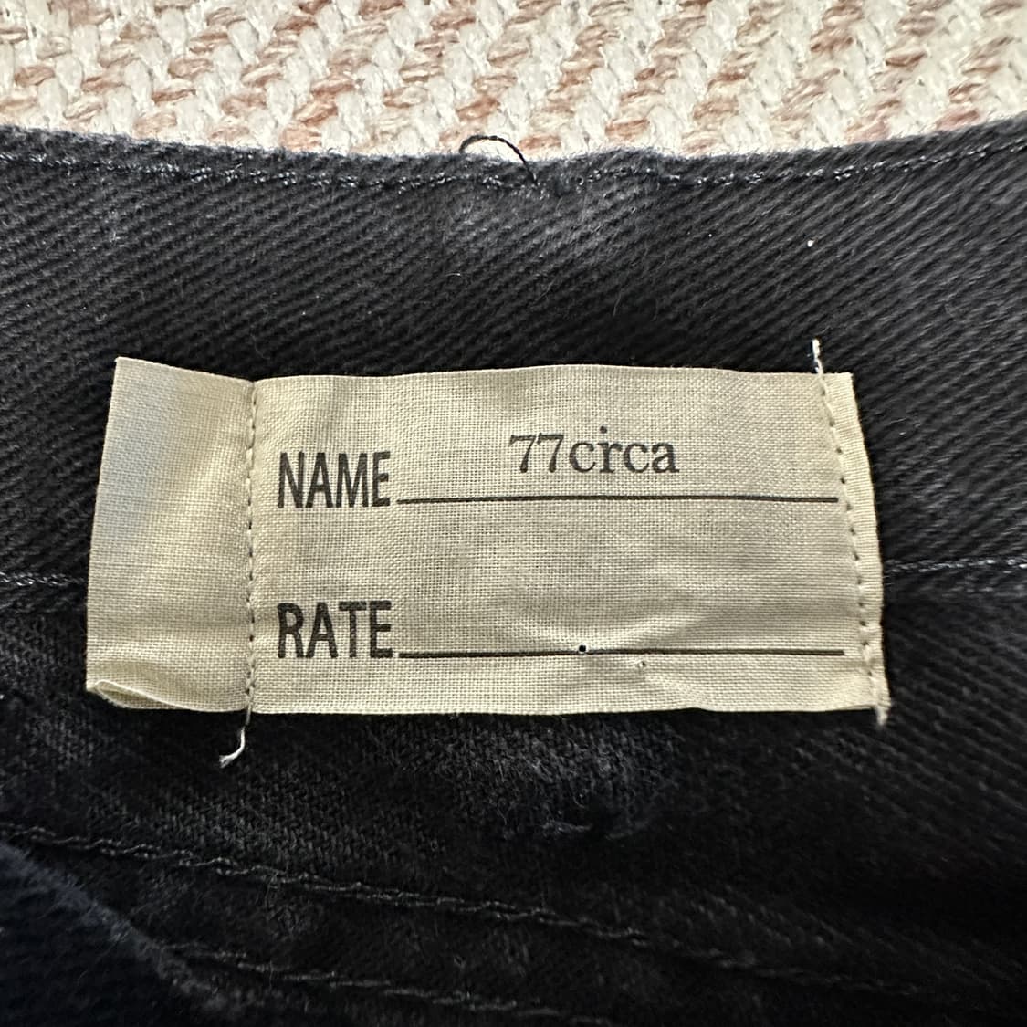 77CIRCA japan made black jeans 상품이미지5
